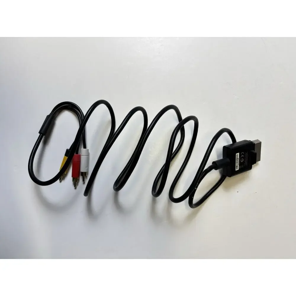 MICROSOFT XBOX 360 Slim OFFICIAL COMPOSITE AV CABLE GENUINE CONSOLE TV OEM Works
